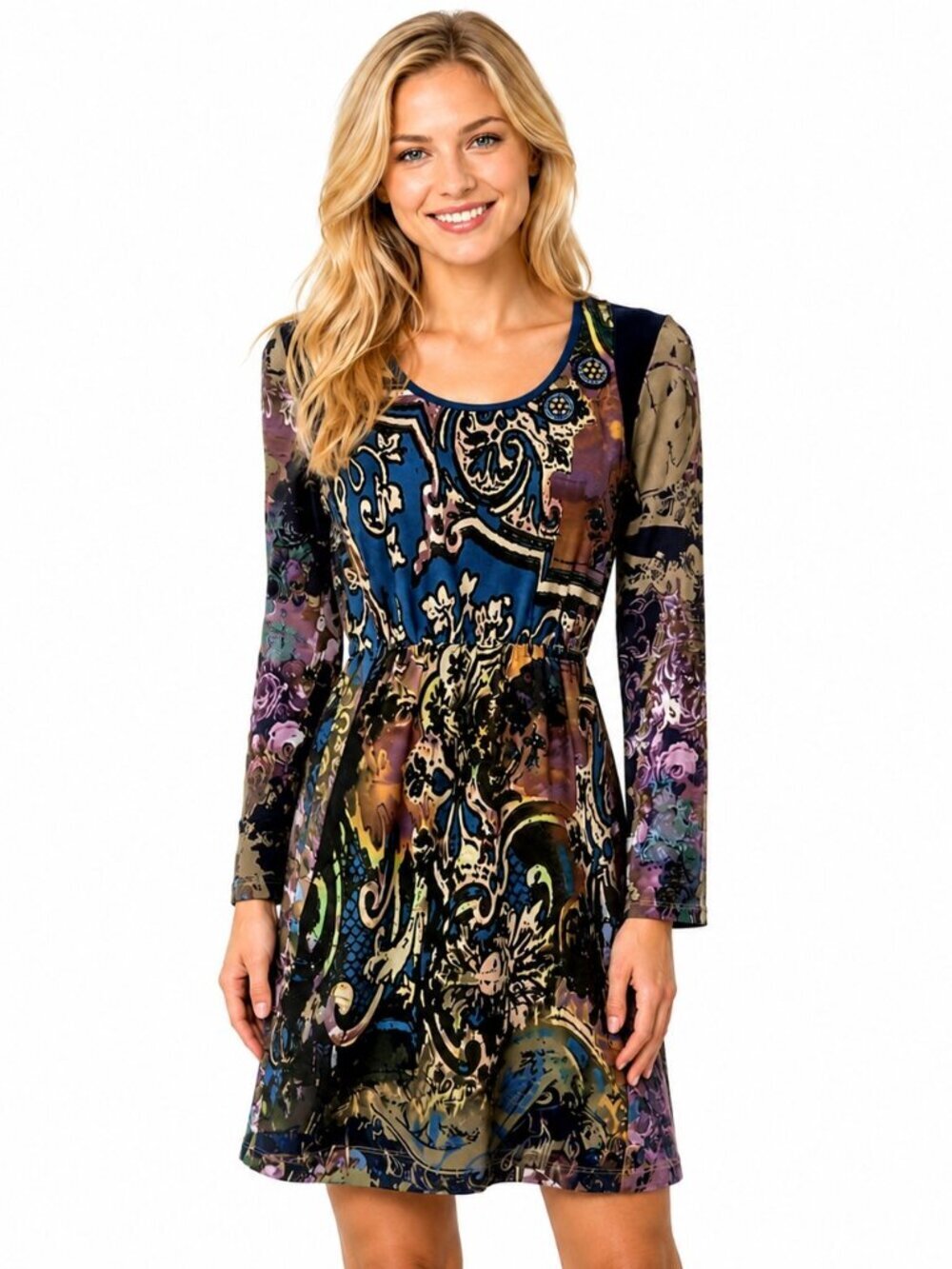 Save the Queen Italy Beaded Velvet Dress